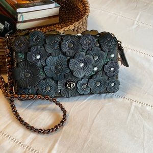 Beautiful tea rose dinky purse